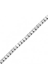 Hematite Perlen 2mm Cube Silver